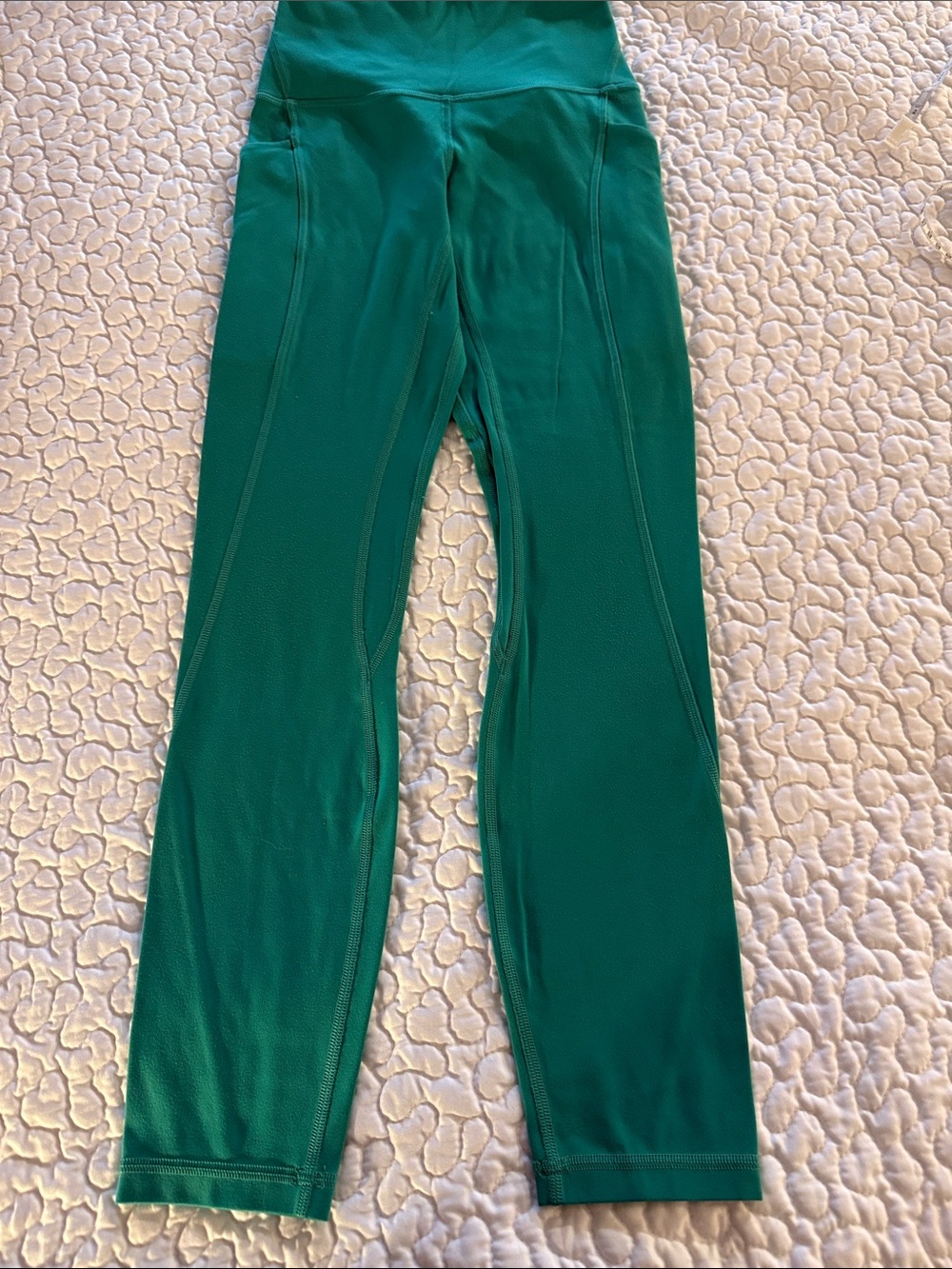 Lululemon Base Pace Ribbed Tight 25” L Everglade Green Size 2 EUC